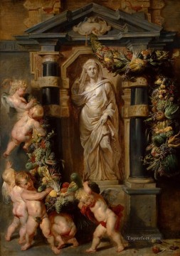  Ceres Painting - The Statue of Ceres Baroque Peter Paul Rubens